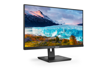 The new Philips Monitors 243S1 combines comfort and connectivity for enhanced productivity